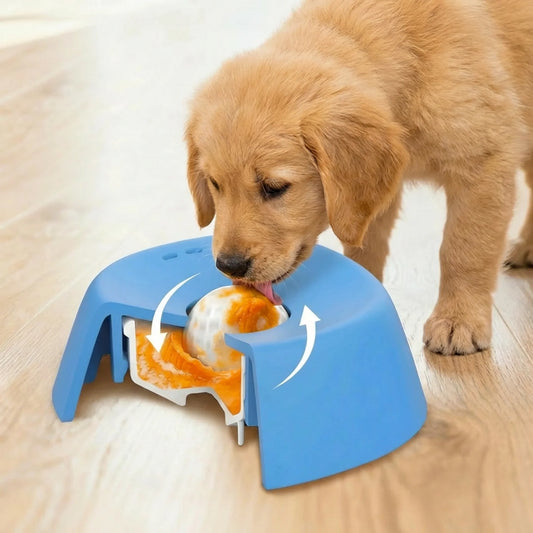 Luxesomi™ BusyBuddy Spin & Lick Enrichment Bowl